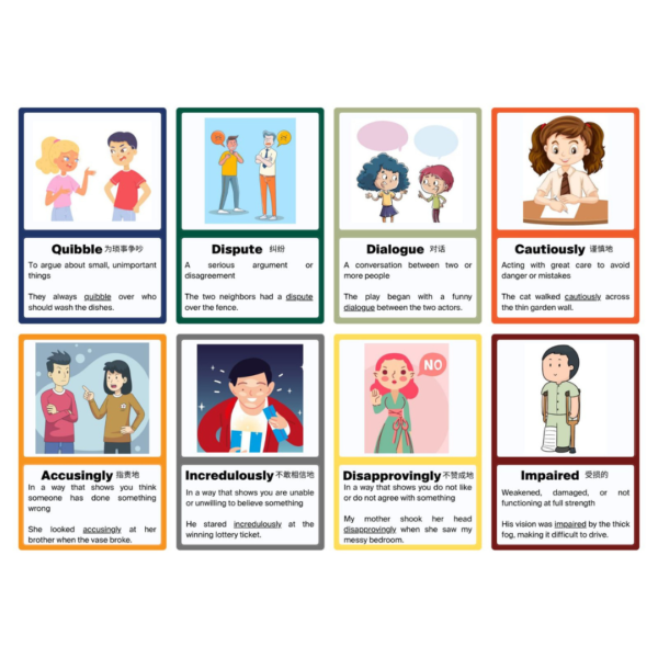 28 PSLE Vocabulary Flash Cards (小六会考) 词汇闪卡