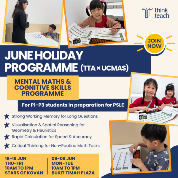TTA × UCMAS Mental Maths & Cognitive Skills Programme (P1 - P3)