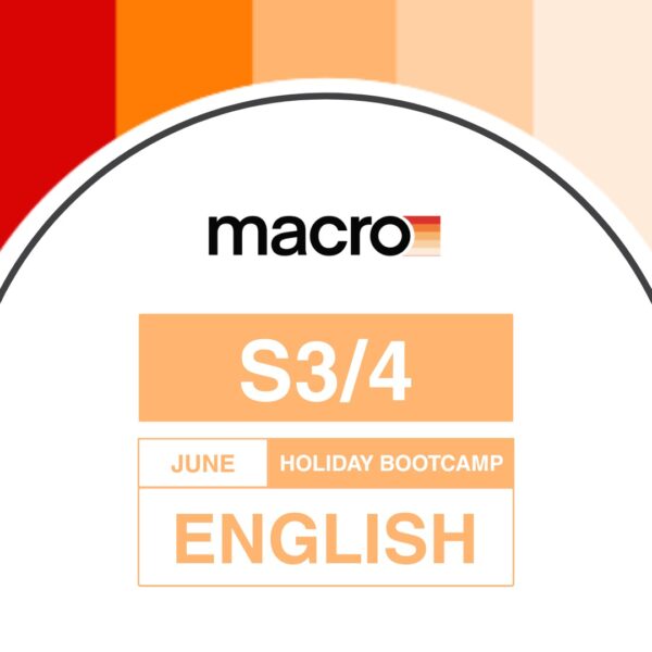 s3s4 en S3/4 June Holiday Bootcamp: English